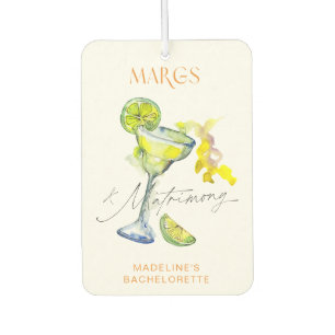 Elegant Margs & Matrimony Bachelorette Weekend Car Air Freshener