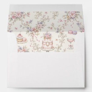 Elegant Marie Antoinette Bridal Shower Envelope
