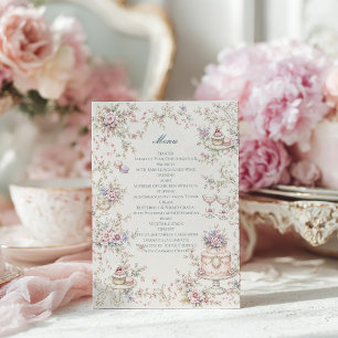 Elegant Marie Antoinette Bridal Shower Menu