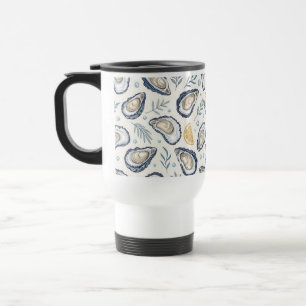 Elegant Marine Oysters Travel Mug