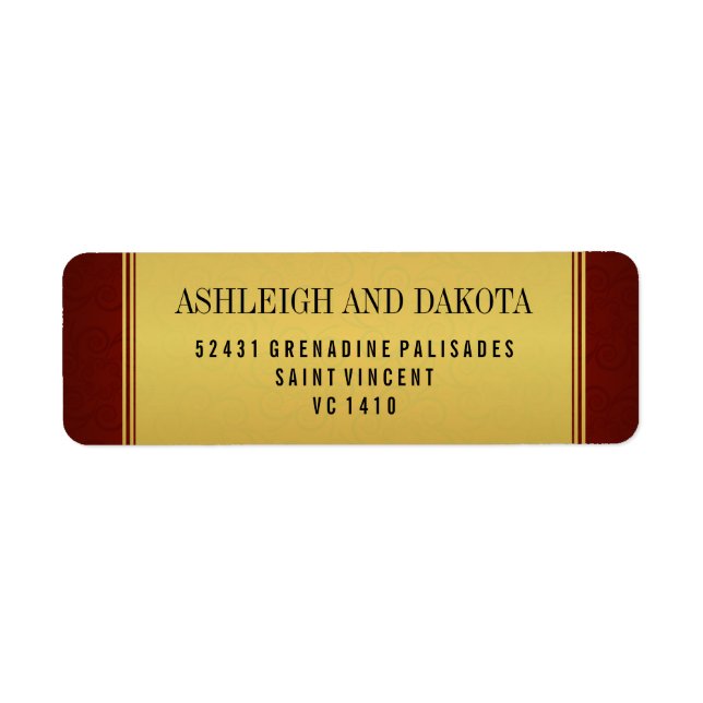 Elegant Maroon Wedding Collection & Gold Overlay (Front)