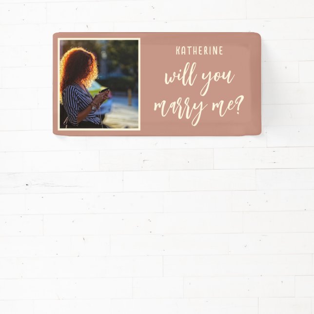 Elegant Marriage Proposal Will You Marry Me Banner (Insitu)