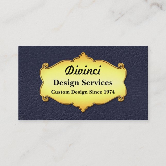 Elegant Masculine Business Card (Front)