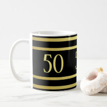Elegant Masculine Gold & Black Birthday