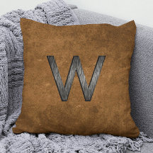 Elegant Masculine Personalised Monogram Tan Brown