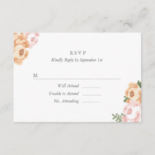 Elegant Mason Jar RSVP Card