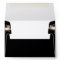 Elegant Masquerade Mardi Gras Black Envelope