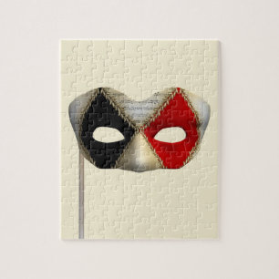 Elegant Masquerade Mask Carnival Party Art Jigsaw Puzzle