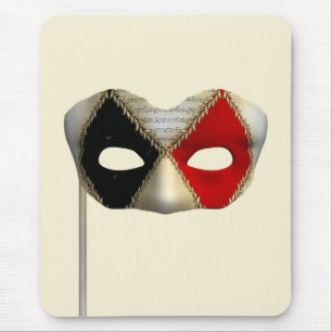 Elegant Masquerade Mask Carnival Party Art Mouse Mat