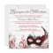 Elegant Masquerade Swirl Invite [Red]