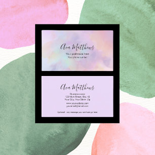 Elegant Massage Spa Wellness Hair Stylist Business Card