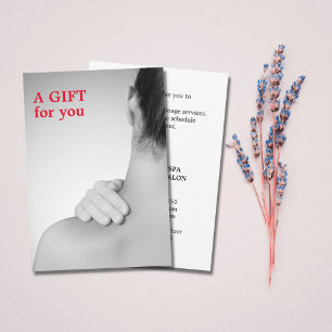 Elegant Massage Therapist Photo Gift