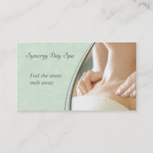 Elegant Massage Therapy Business Card