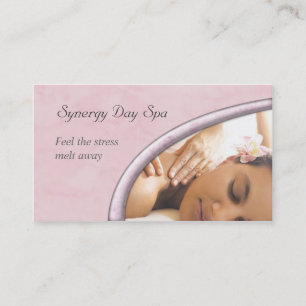 Elegant Massage Therapy Business Card