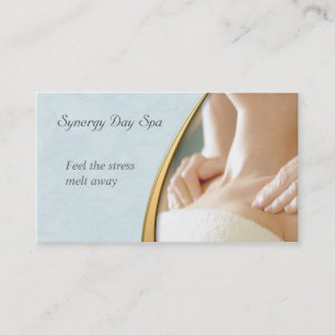 Elegant Massage Therapy Business Card