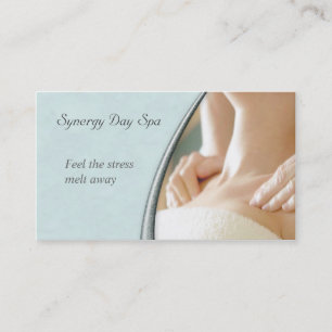 Elegant Massage Therapy Business Card