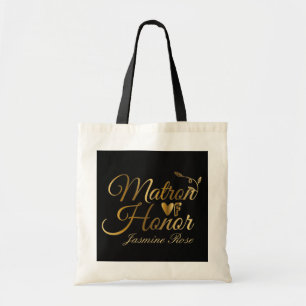elegant Matron of Honour personalise Tote Bag