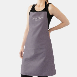 Elegant Mauve Linen Hair & Beauty Apron