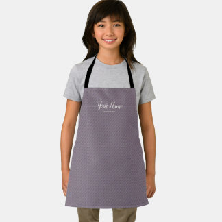 Elegant Mauve Linen Hair & Beauty Apron