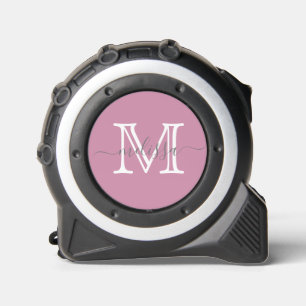 Elegant Mauve Minimal Name and Monogram 1