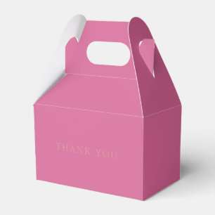 Elegant Mauve Thank You Favor Box