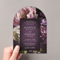 Elegant Maximalist Purple Floral Wedding