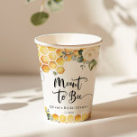 Elegant meant to bee bridal shower paper cups<br><div class="desc">Elegant meant to bee bridal shower Paper Cups
Matching items are available.</div>