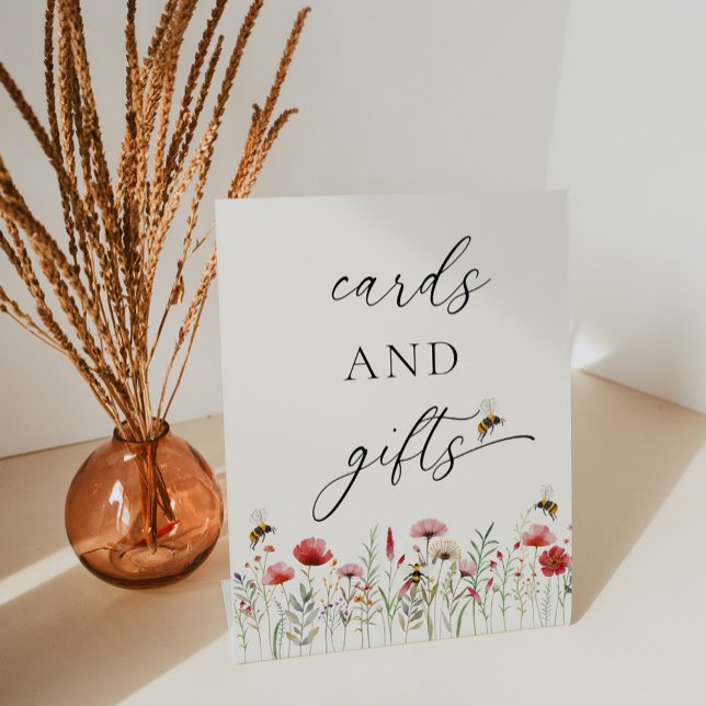 Elegant Meant To Bee Wildflower Cards and Gifts Pedestal Sign (Creator Uploaded)