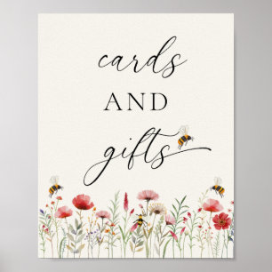 Elegant Meant To Bee Wildflower Cards and Gifts Poster