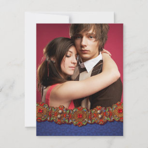 Elegant Mediaeval Damask Photo Save The Date