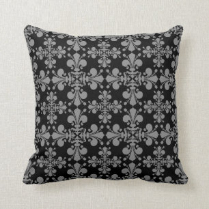 Elegant mediaeval Fleur De Lis pattern Cushion
