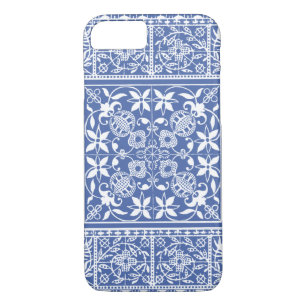 Elegant Mediaeval French Lace Blue and White iPhone 8/7 Case
