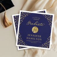 Elegant Medical Nursing School Graduation Blue