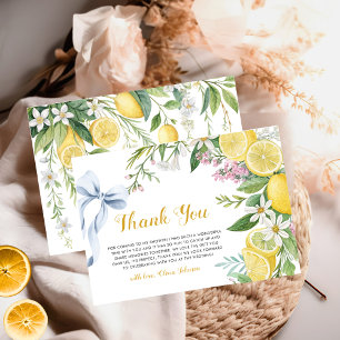 Elegant Mediterranean Bridal Shower Thank You Card