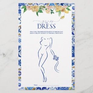 Elegant Mediterranean Lemon Bridal Shower Game