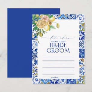 Elegant Mediterranean Lemon Floral Date Ideas Postcard