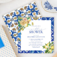 Elegant Mediterranean Lemon Floral Wedding Shower