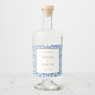Elegant Mediterranean Style Liquor Bottle Label