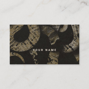 Elegant Medusa Snakes Luxury Art Business Card