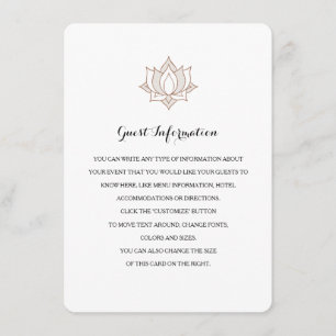 Elegant Mehndi Insert Cards