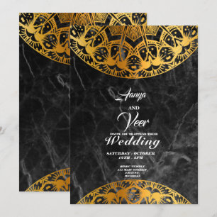 Elegant Mehndi Wedding Invitation