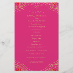 Elegant Mehndi Wedding Programs
