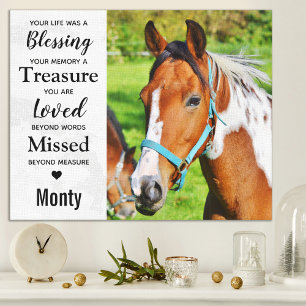 Elegant Memorial Custom Modern Remembrance Photo Canvas Print