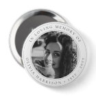 Elegant Memorial | Funeral Favor Black and White