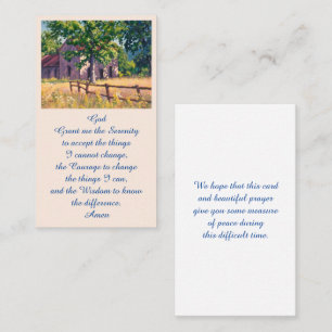 Elegant Memorial Remembrance Funeral Card