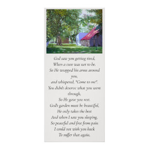 Elegant Memorial Service Card