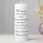 Elegant Memory Candle for 50th Year Reunion