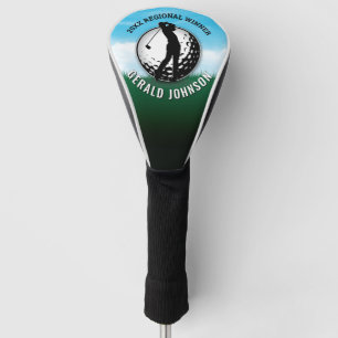 Elegant Men Golf Monogram Design Golf Head Cover