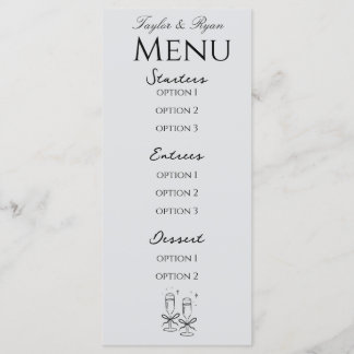 elegant menu