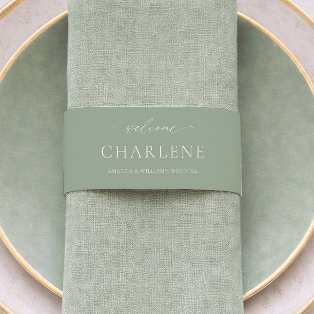  Elegant Menu & Invitation Wrap Invitation Belly Band (Creator Uploaded)